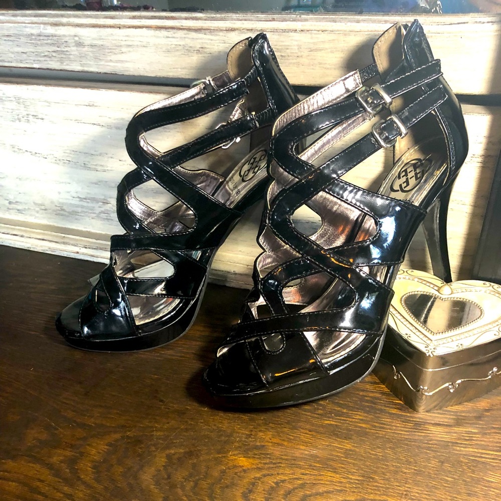Black Strappy Heels